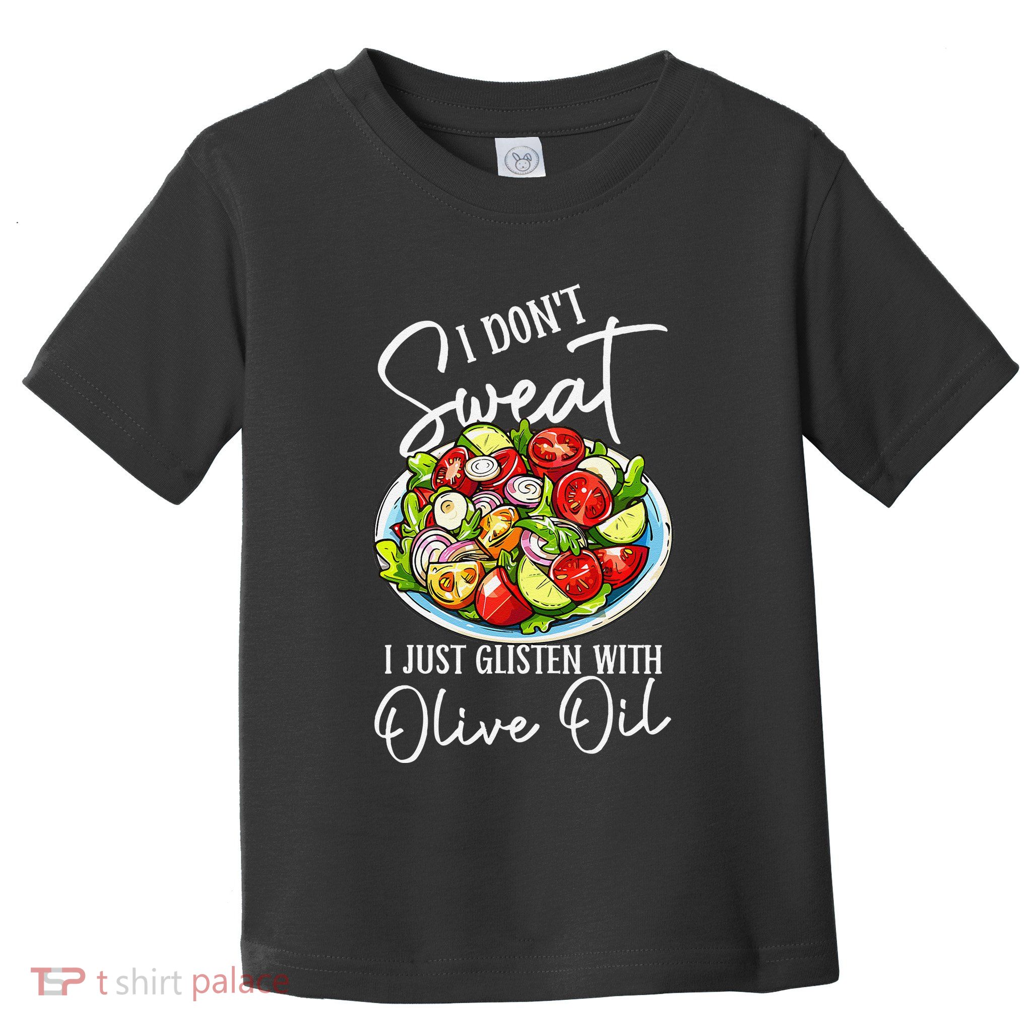 Funny Fresh Vegetable Salad Mediterranean Food Lover Toddler T-Shirt