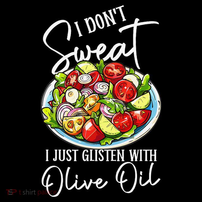 Funny Fresh Vegetable Salad Mediterranean Food Lover Womens T-Shirt