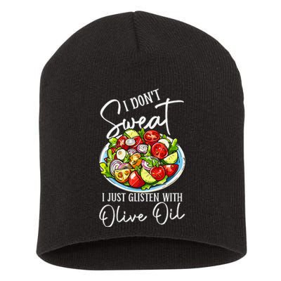 Funny Fresh Vegetable Salad Mediterranean Food Lover Short Acrylic Beanie