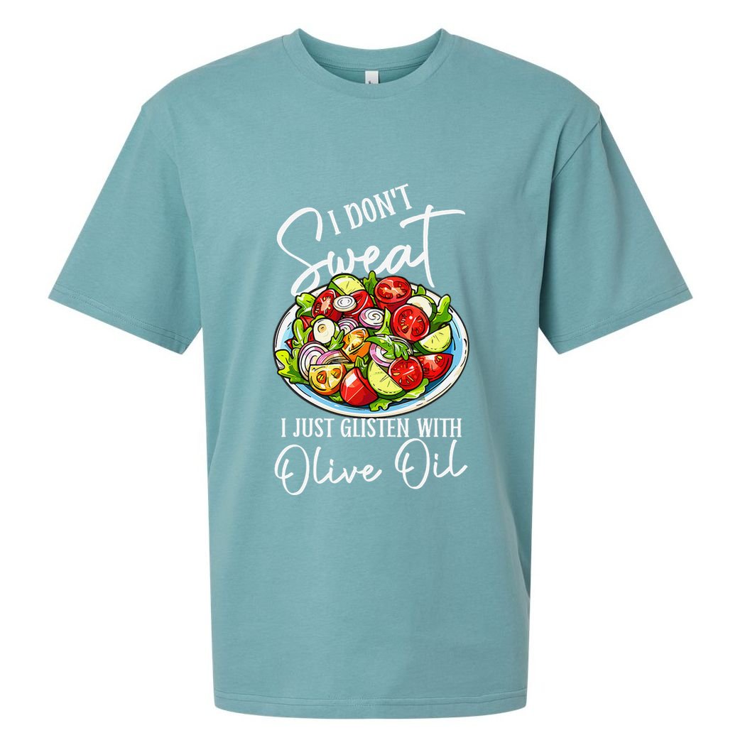 Funny Fresh Vegetable Salad Mediterranean Food Lover Sueded Cloud Jersey T-Shirt