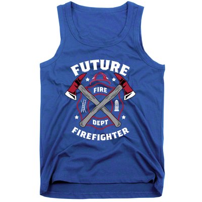 Future Firefighter Volunteer Firefighter Cute Gift Tank Top