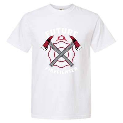 Future Firefighter Volunteer Firefighter Cute Gift Garment-Dyed Heavyweight T-Shirt