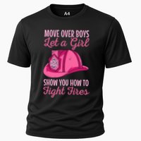 Firewoman Firefighter  Volunteer Firefighting Rescuer Cooling Performance Crew T-Shirt