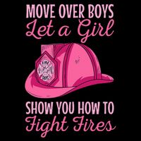 Firewoman Firefighter  Volunteer Firefighting Rescuer Cooling Performance Crew T-Shirt