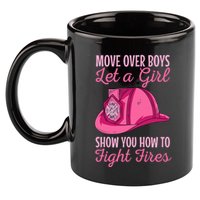 Firewoman Firefighter  Volunteer Firefighting Rescuer 11oz C Handle Ceramic Mug