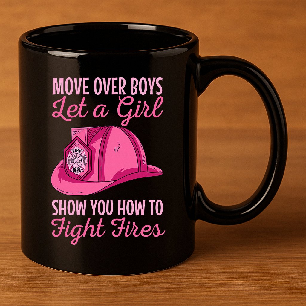 Firewoman Firefighter  Volunteer Firefighting Rescuer 11oz C Handle Ceramic Mug