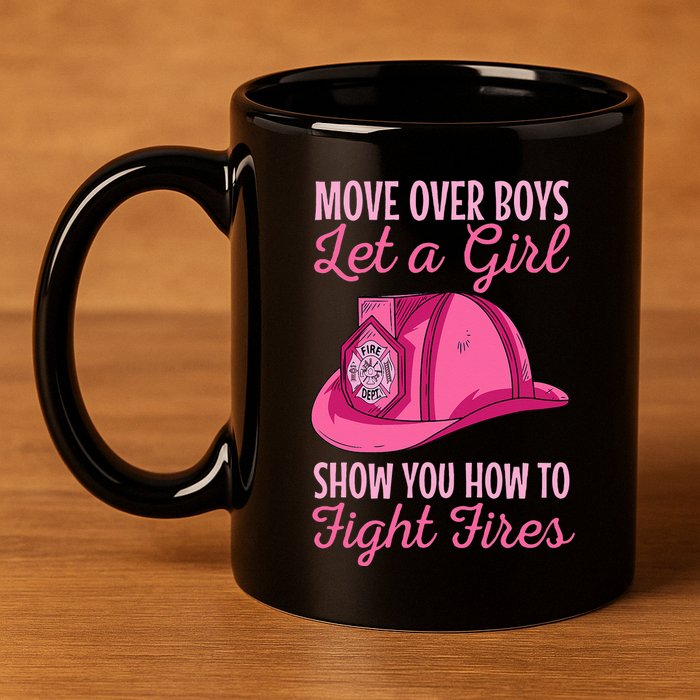 Firewoman Firefighter  Volunteer Firefighting Rescuer 11oz C Handle Ceramic Mug