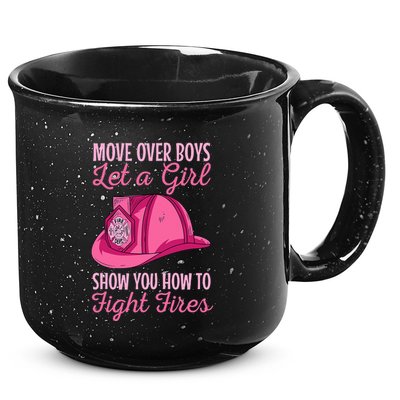 Firewoman Firefighter  Volunteer Firefighting Rescuer 15oz Campfire Ceramic Mug