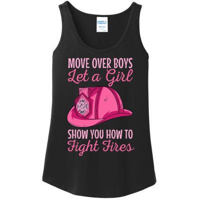 Firewoman Firefighter  Volunteer Firefighting Rescuer Ladies Essential Tank