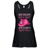 Firewoman Firefighter  Volunteer Firefighting Rescuer Ladies Essential Flowy Tank