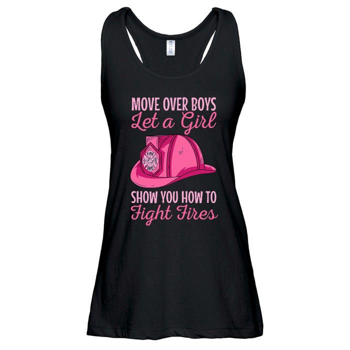 Firewoman Firefighter  Volunteer Firefighting Rescuer Ladies Essential Flowy Tank