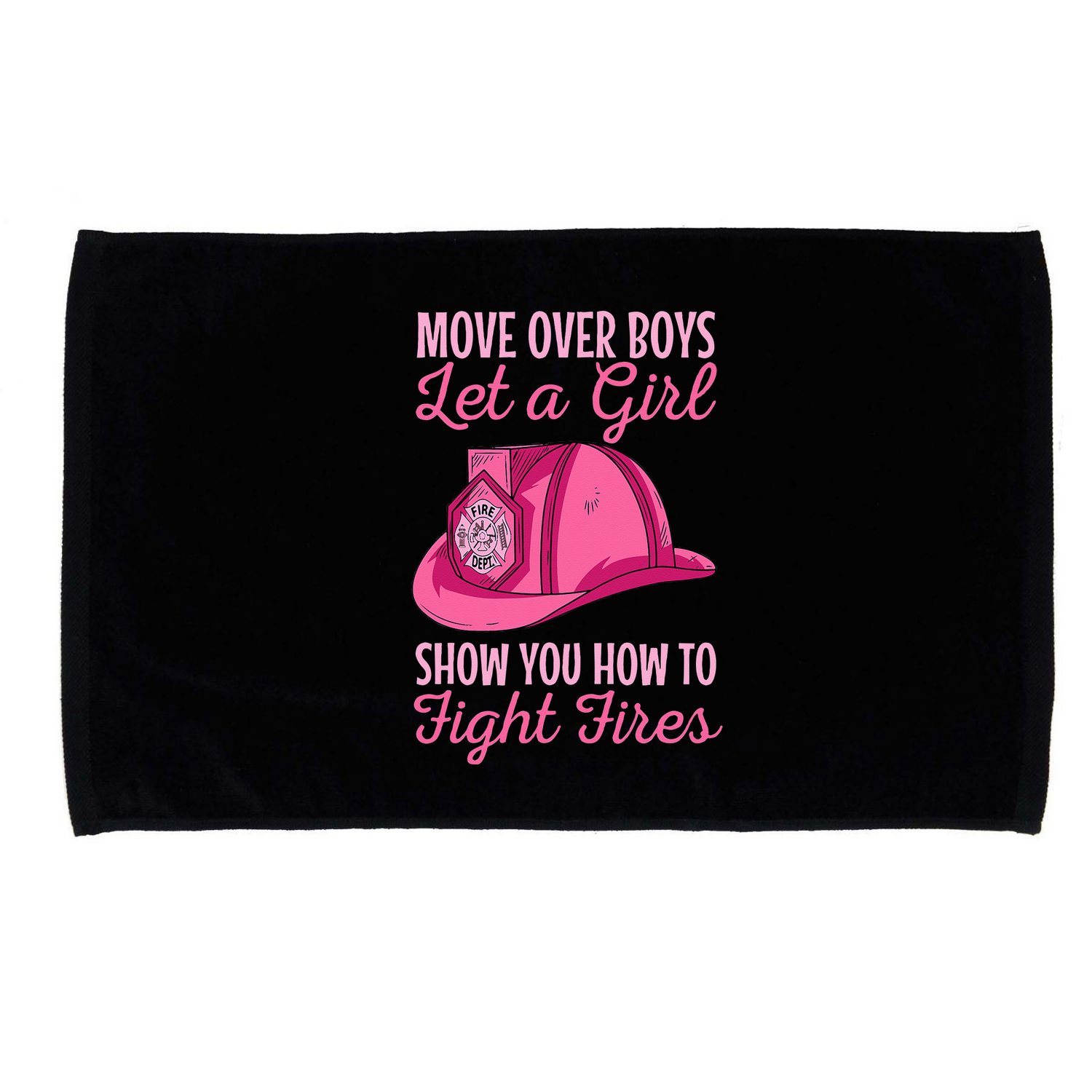 Firewoman Firefighter  Volunteer Firefighting Rescuer Microfiber Hand Towel