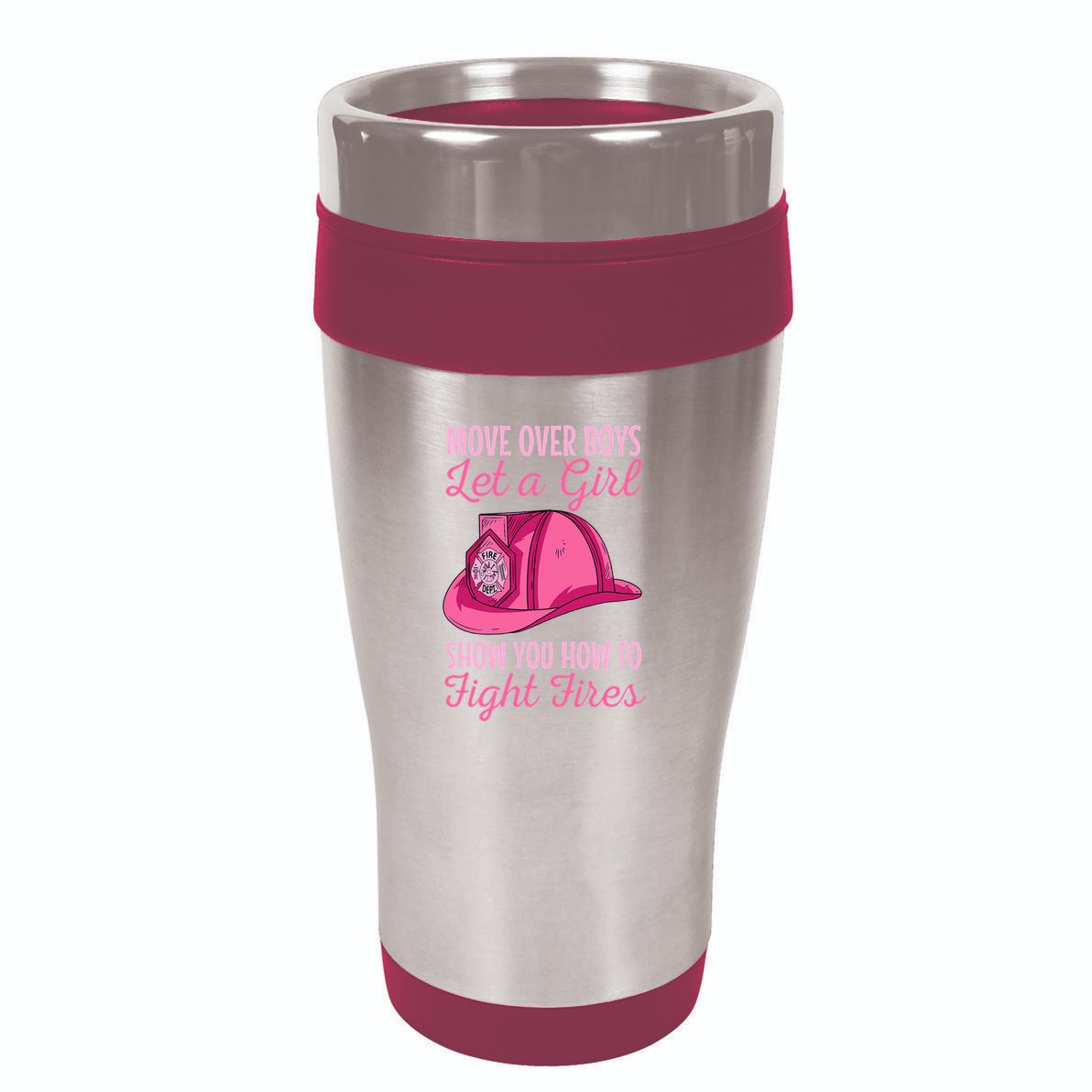 Firewoman Firefighter  Volunteer Firefighting Rescuer 16oz Travel Tumbler
