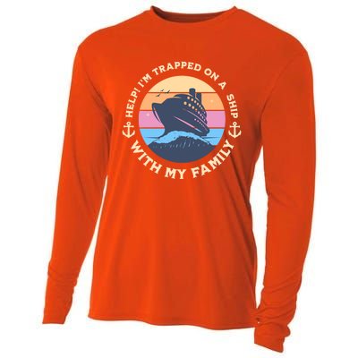 Funny Family Vacation Cruise Ship Trip Gift Cooling Performance Long Sleeve Crew