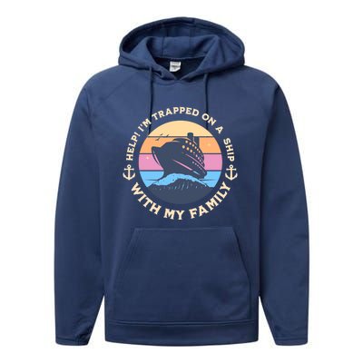 Funny Family Vacation Cruise Ship Trip Gift Performance Fleece Hoodie