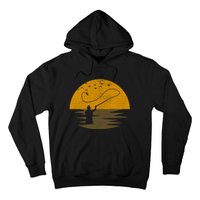 Fly Fishing Vintage Retro Trout Salmon Fisherman Gift Hoodie