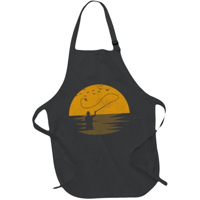 Fly Fishing Vintage Retro Trout Salmon Fisherman Gift Apron