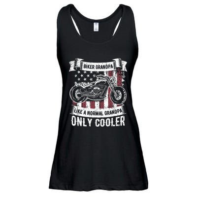 Funny Fisherman Vintage Reel Cool Papa Ladies Essential Flowy Tank