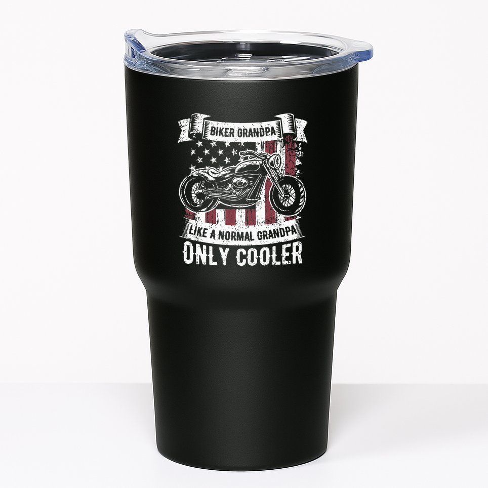 Funny Fisherman Vintage Reel Cool Papa Tumbler