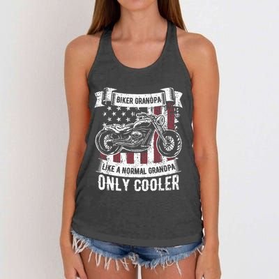 Funny Fisherman Vintage Reel Cool Papa Women's Knotted Racerback Tank