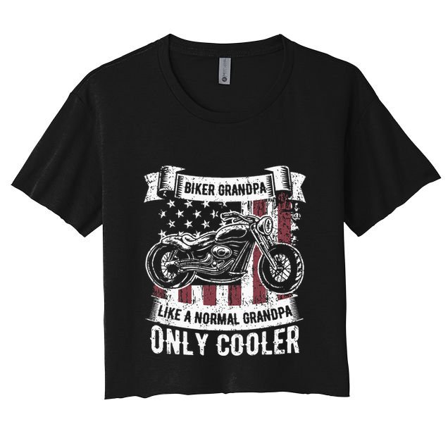 Funny Fisherman Vintage Reel Cool Papa Crop Top