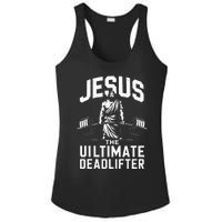 Fitness Funny Vintage Jesus The Ultimate Deadlifter Ladies PosiCharge Competitor Racerback Tank