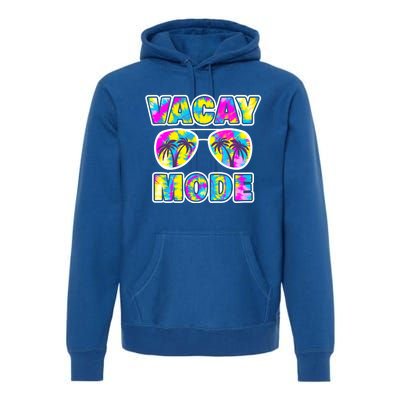 Funny Family Vacation Beach Tie Dye Sunglasses Vacay Mode Cute Gift Premium Hoodie