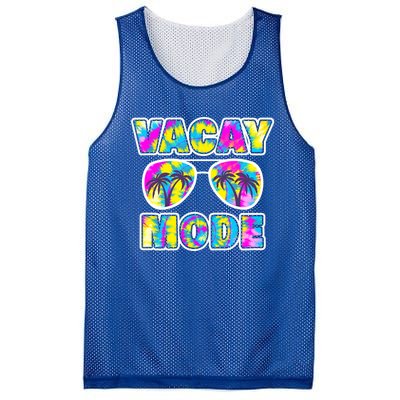 Funny Family Vacation Beach Tie Dye Sunglasses Vacay Mode Cute Gift Mesh Reversible Basketball Jersey Tank