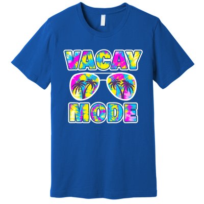 Funny Family Vacation Beach Tie Dye Sunglasses Vacay Mode Cute Gift Premium T-Shirt