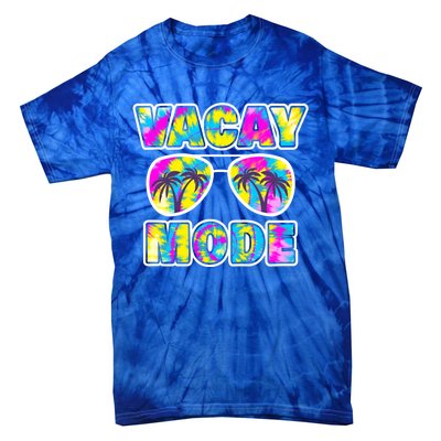 Funny Family Vacation Beach Tie Dye Sunglasses Vacay Mode Cute Gift Tie-Dye T-Shirt