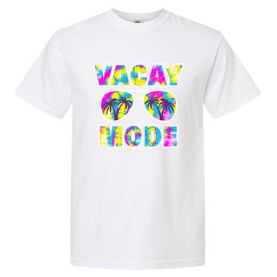 Funny Family Vacation Beach Tie Dye Sunglasses Vacay Mode Cute Gift Garment-Dyed Heavyweight T-Shirt