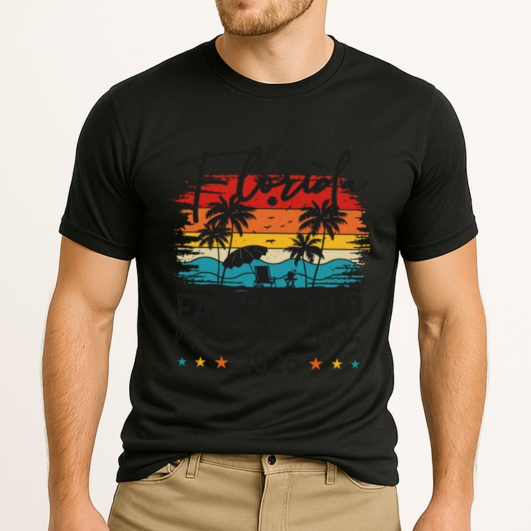 Florida Family Vacation 2025 Trip Summer Vacation Matching Funny Gift Cooling Performance Crew T-Shirt