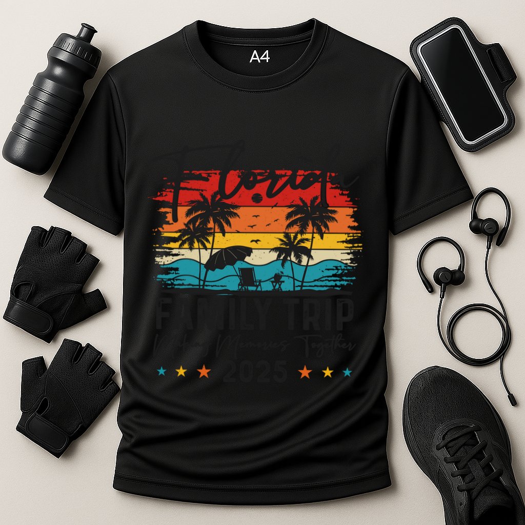 Florida Family Vacation 2025 Trip Summer Vacation Matching Funny Gift Cooling Performance Crew T-Shirt