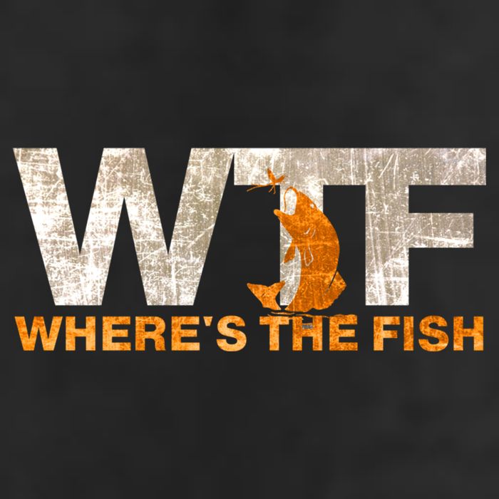Funny Fishing Wtf Wheres The Fish Fisher Joke Gift Adult Drive Performance Visor