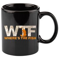 Funny Fishing Wtf Wheres The Fish Fisher Joke Gift 11oz C Handle Ceramic Mug