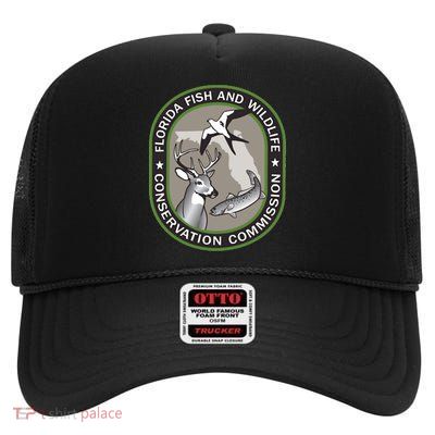 Florida Fish & Wildlife Conservation Commission High Crown Mesh Back Trucker Hat