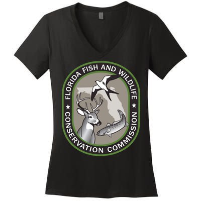 Florida Fish & Wildlife Conservation Commission Women's V-Neck T-Shirt