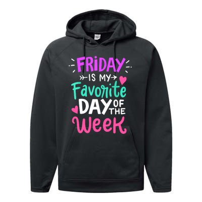 Fridays Favorite Week Gift Performance Fleece Hoodie