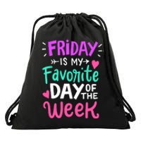 Fridays Favorite Week Gift Drawstring Bag