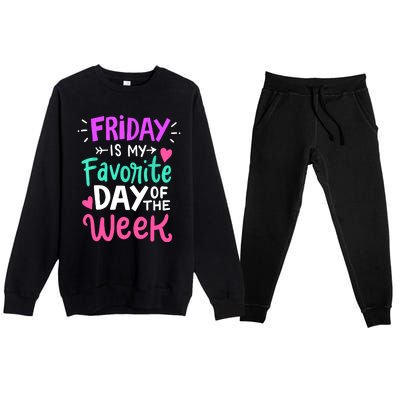 Fridays Favorite Week Gift Premium Crewneck Sweatsuit Set