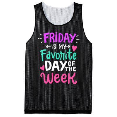 Fridays Favorite Week Gift Mesh Reversible Basketball Jersey Tank