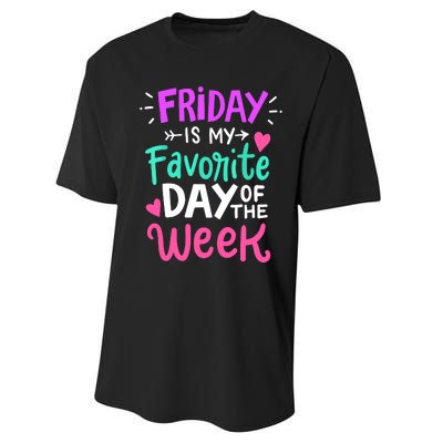 Fridays Favorite Week Gift Performance Sprint T-Shirt