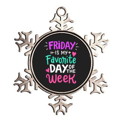 Fridays Favorite Week Gift Metallic Star Ornament