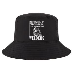 Funny Female Welder Gift Cool Proud Metalworkers Meaningful Gift Cool Comfort Performance Bucket Hat