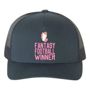 Fantasy Football Winner Gift Unicorn With Football Meaningful Gift Yupoong Adult 5-Panel Trucker Hat