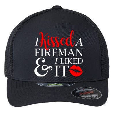 Funny Firefighter Wife Gift Fire Husband Hubby Ladies Gift Flexfit Unipanel Trucker Cap