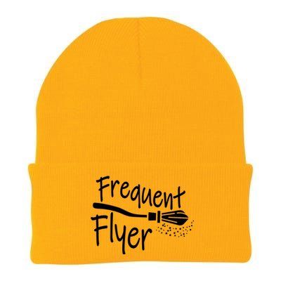 Frequent Flyer Witches Broom Halloween Knit Cap Winter Beanie