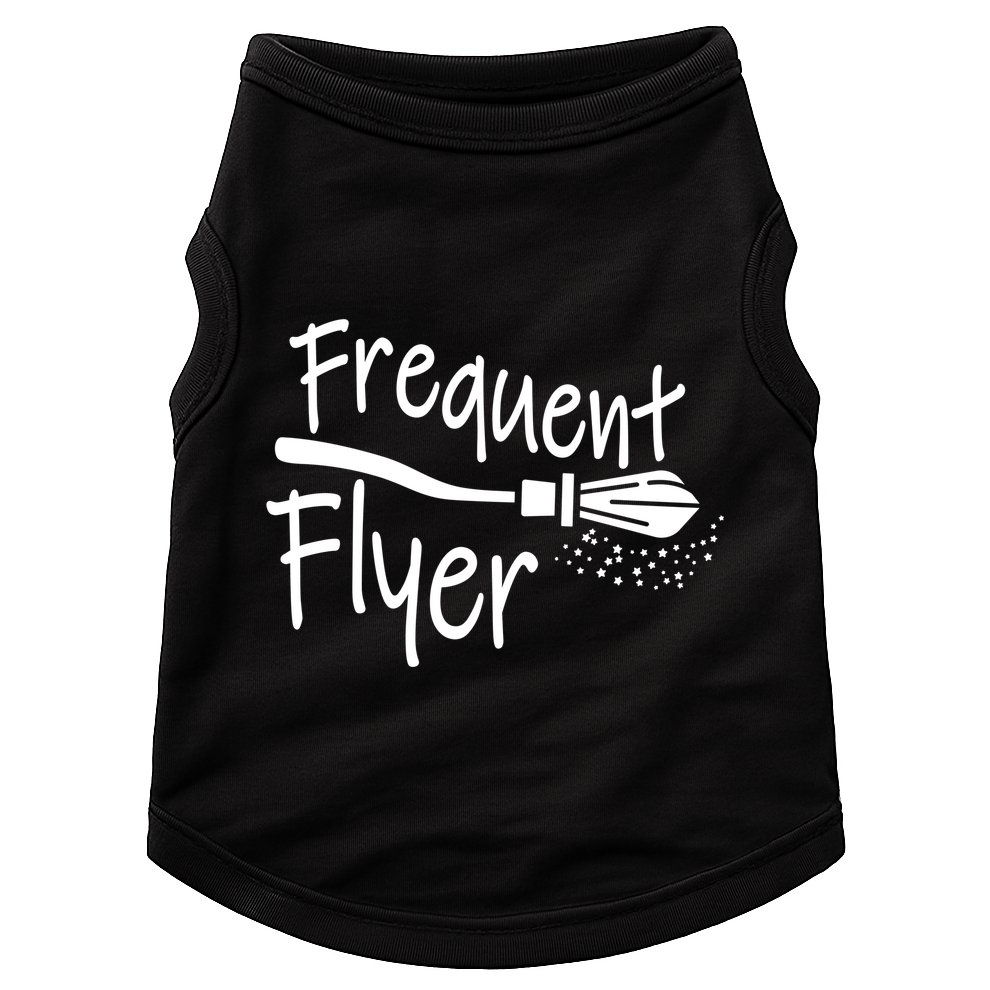 Frequent Flyer Witches Broom Halloween Doggie Tank