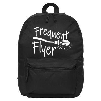 Frequent Flyer Witches Broom Halloween 16 in Basic Backpack