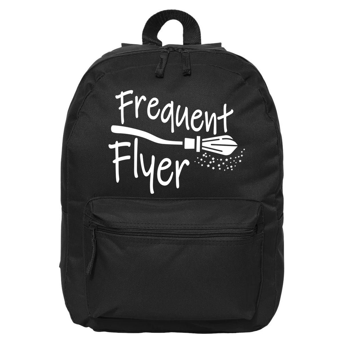 Frequent Flyer Witches Broom Halloween 16 in Basic Backpack